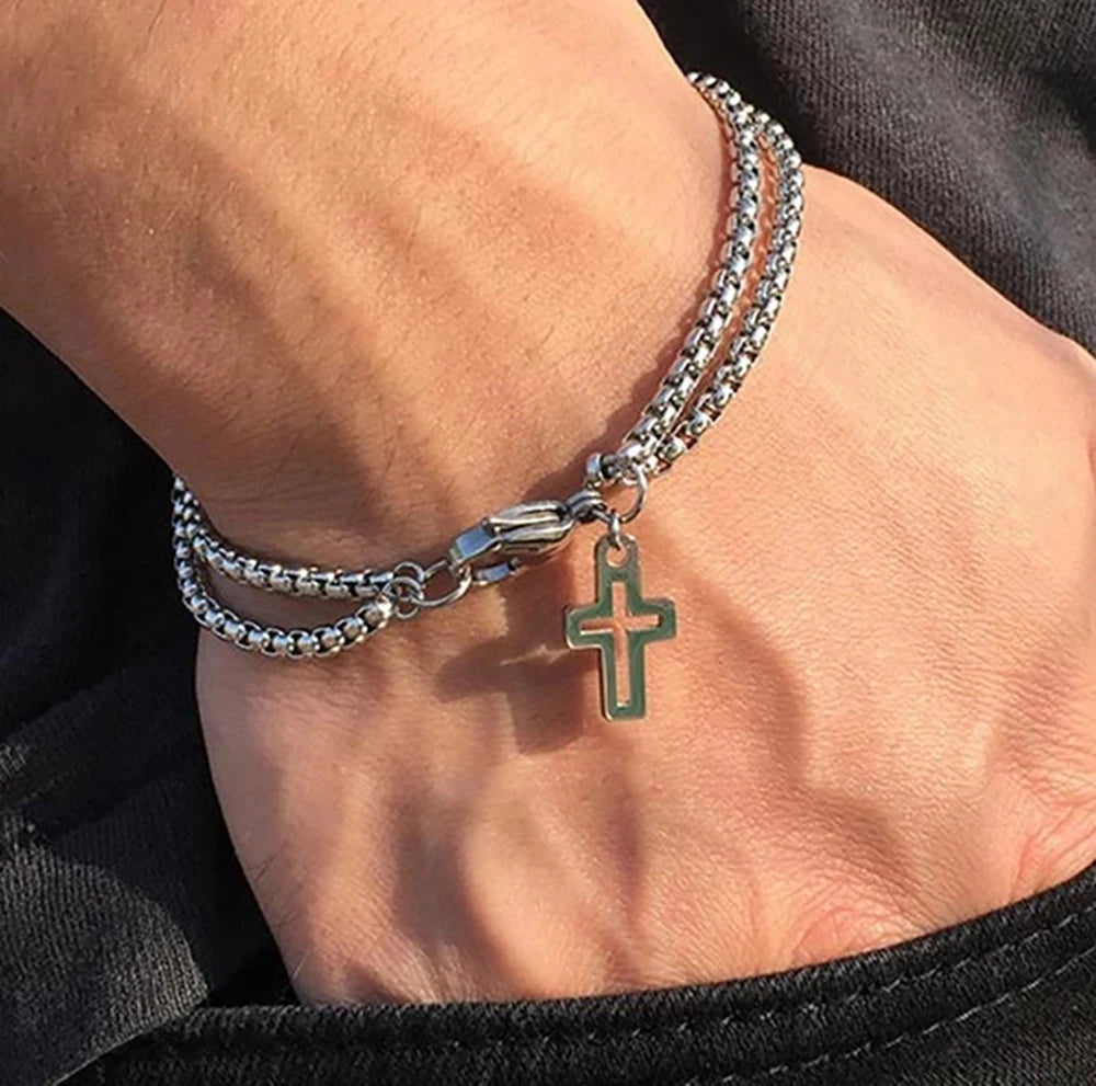 Cross Hollow Bracelet