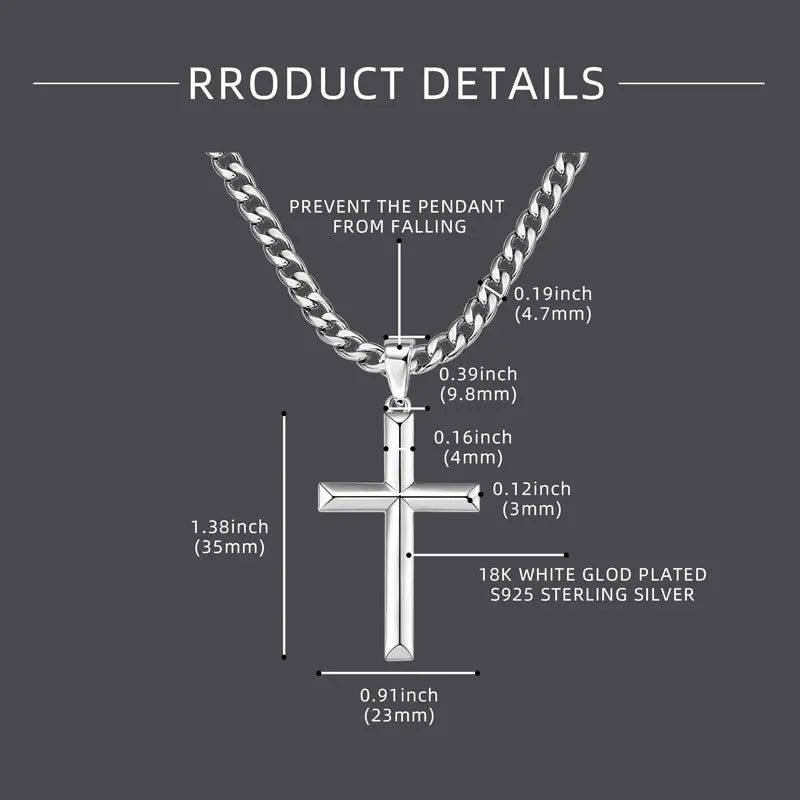 Sterling Silver Cross Necklace