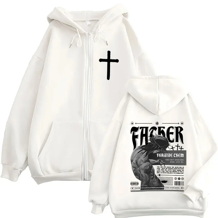 Forgive Them Father Zip Hoodie