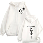 Faith Over Fear Zip Hoodie