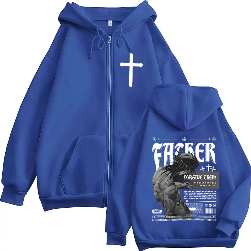 Forgive Them Father Zip Hoodie