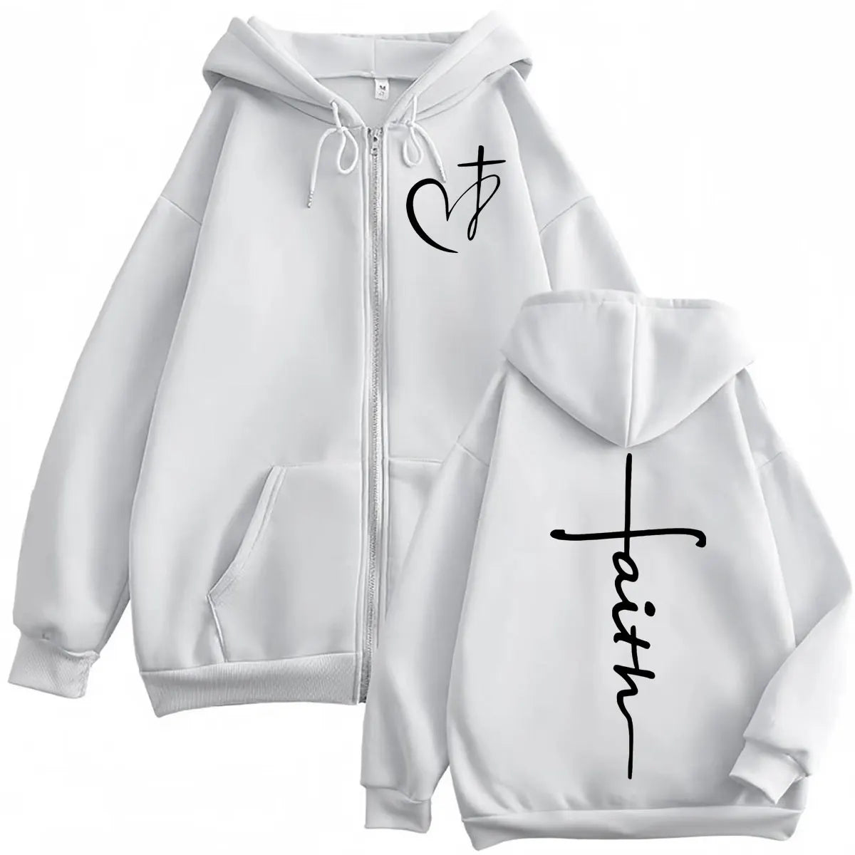 Faith Over Fear Zip Hoodie