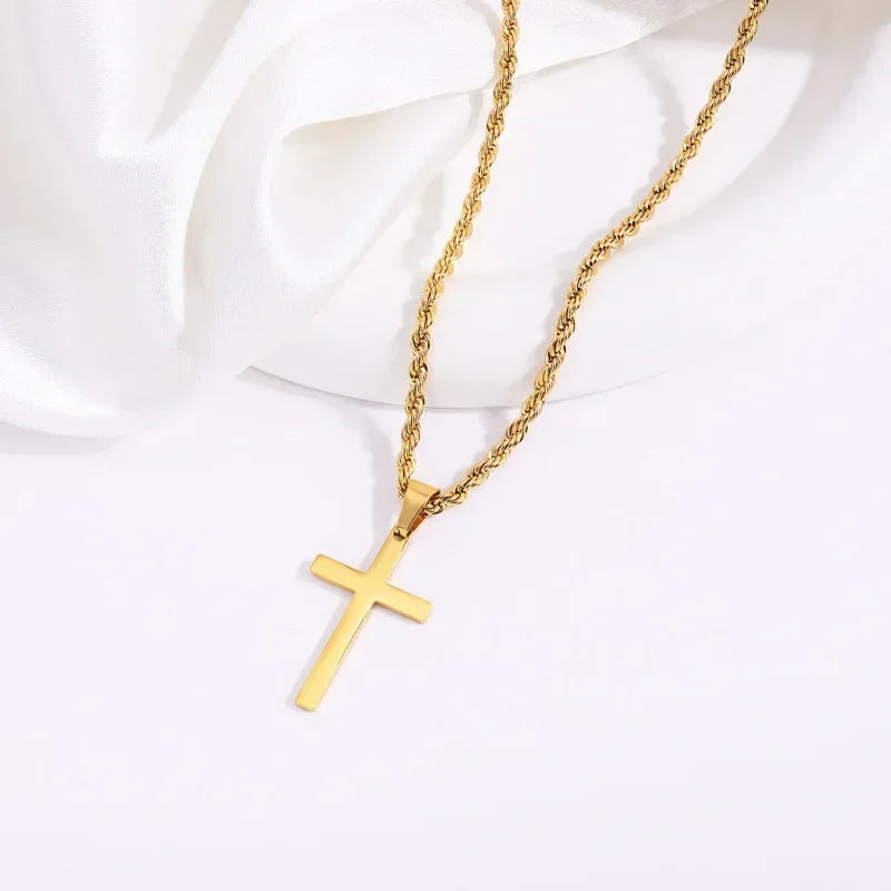 Stainless Steel Cross Necklace
