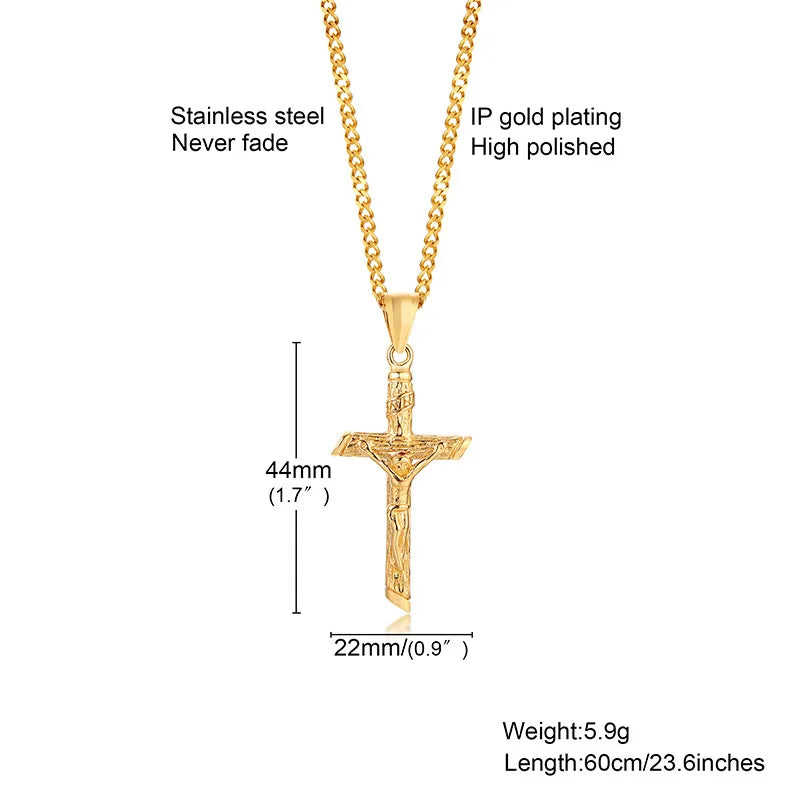 Vnox Cross Necklace