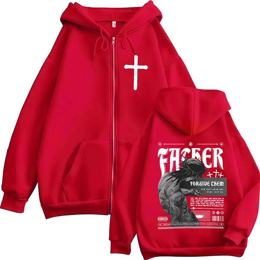 Forgive Them Father Zip Hoodie