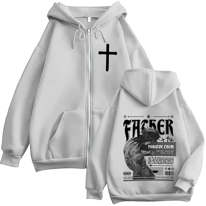 Forgive Them Father Zip Hoodie