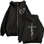 Faith Over Fear Zip Hoodie