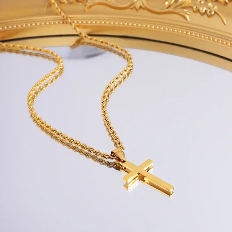 Stainless Steel Cross Necklace